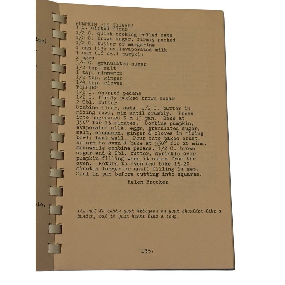 East 91st Street Christian Church Cookbook Indianapolis IN Womens Guild Vintage - Picture 6 of 8